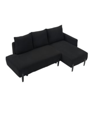 Corduroy Sofa w/ Pillows - 79.5" - Apartment, Office, Living Room