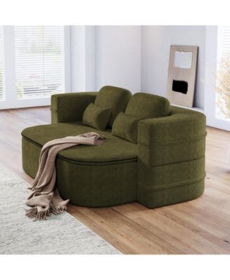 Streamdale 75" Foldable Sofa Bed with Blanket