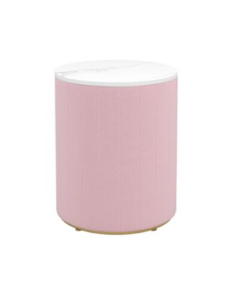 Streamdale Pink Upholstered Nightstand Set (2)