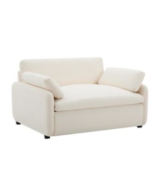 Streamdale Oversized Chenille Sofa Chair - Wide Deep Seat, Modern Armchair