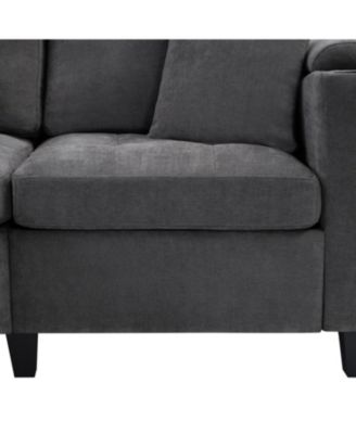 Modern U-Shaped Sectional Sofa with USB & Storage, Beige