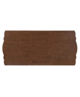 Extendable Wood Dining Table Set with 6 Upholstered Chairs