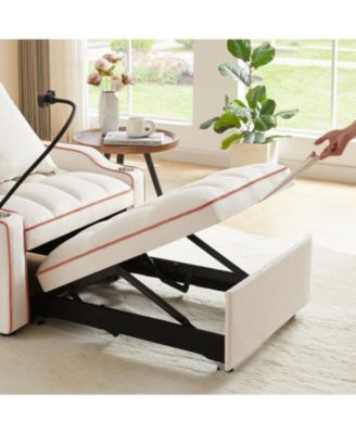 3-in-1 Convertible Sofa Bed Sleeper Chair Pull Out Couch