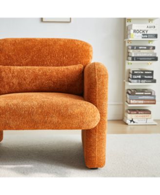  34" Velvet Sofa - Modern Single Couch for Small Spaces