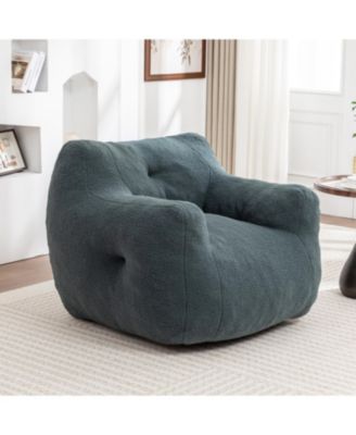Bean Bag Sofa Chair with Armrests, High-Density Foam, Comfy for Living Room/Bedroom