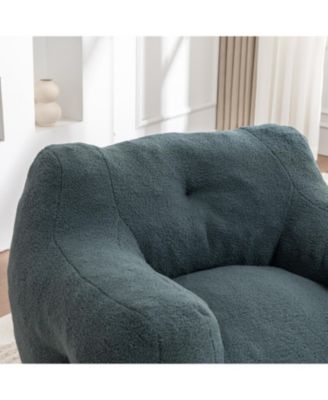 Bean Bag Sofa Chair with Armrests, High-Density Foam, Comfy for Living Room/Bedroom