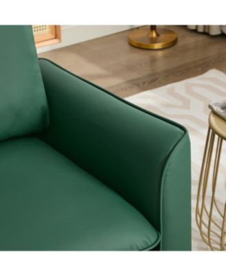  Cat Paw Green Leather Sofa & Chair Set