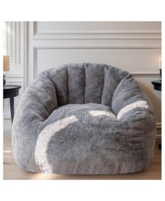 Armrest Bean Bag Chair - High-Density Foam, Comfortable Sofa for Living Room