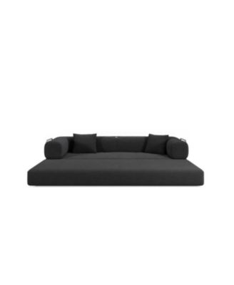 Modular sofa convertible pudding block sofa bed with armrests