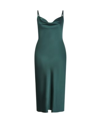 Plus Size Satin Slip Dress