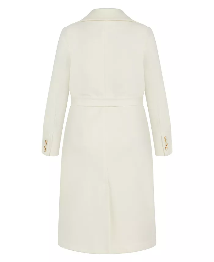 Plus Size Riley Row Belted Coat - thumbnail 4
