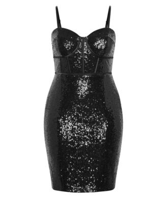 Plus Size Girly Sequin Dress