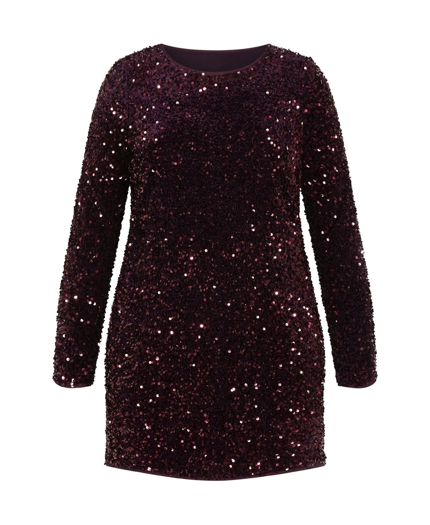 Plus Size Sequin Eclipse Dress
