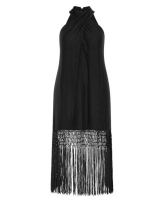 Plus Size Calypso Fringe Dress