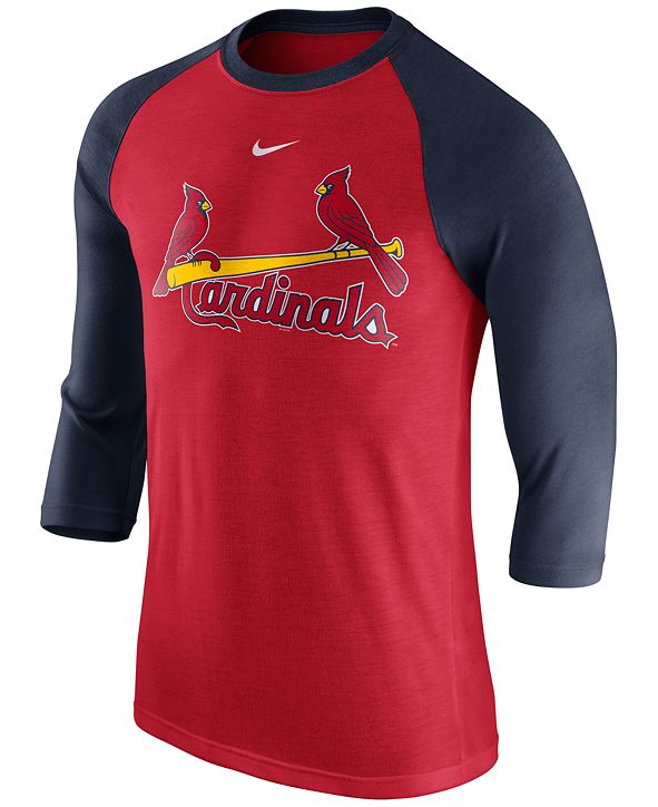Nike Men's St. Louis Cardinals Wordmark Raglan T-Shirt & Reviews ...
