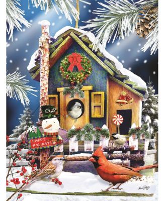 Holiday Birdhouse 500 piece Jigsaw Puzzle for Adults Christmas