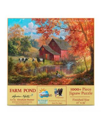 Farm Pond 1000 piece Jigsaw Puzzle for Adults Large Pieces