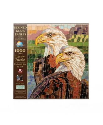 Stained Glass Eagles 1000 piece Jigsaw Puzzle for Adults
