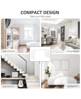 39.25" Long Acrylic Waterfall Table for Living Room,