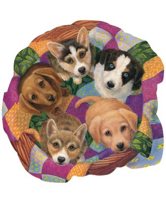 Litter of Puppies 750 piece Jigsaw Puzzle for Adults Special Shape