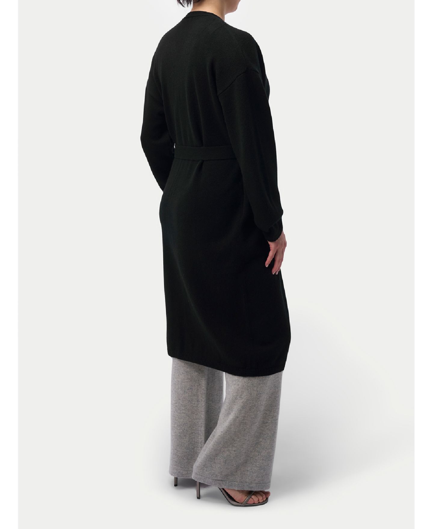 Женские брюки Gobi Cashmere Maternity Wide-Leg Knitted Cashmere, цвет: Серый — фото 2