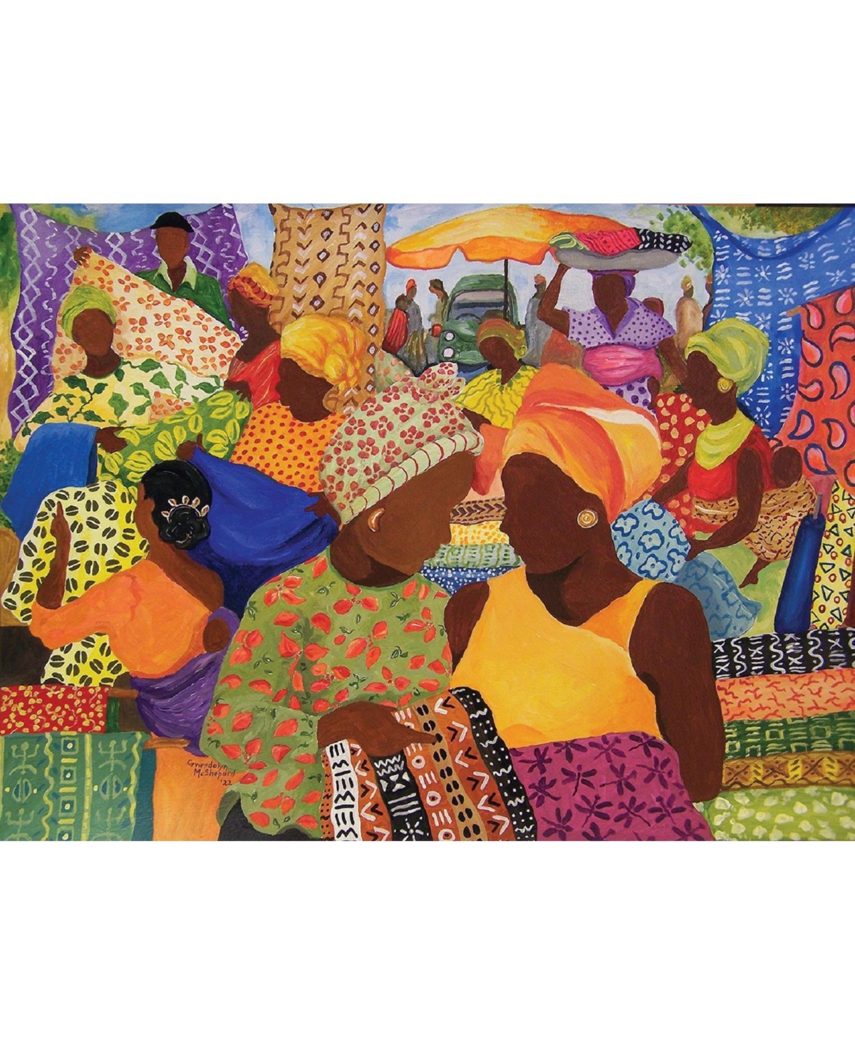 SunsOut Buying Cloth 1000 piece Jigsaw Puzzle for Adults