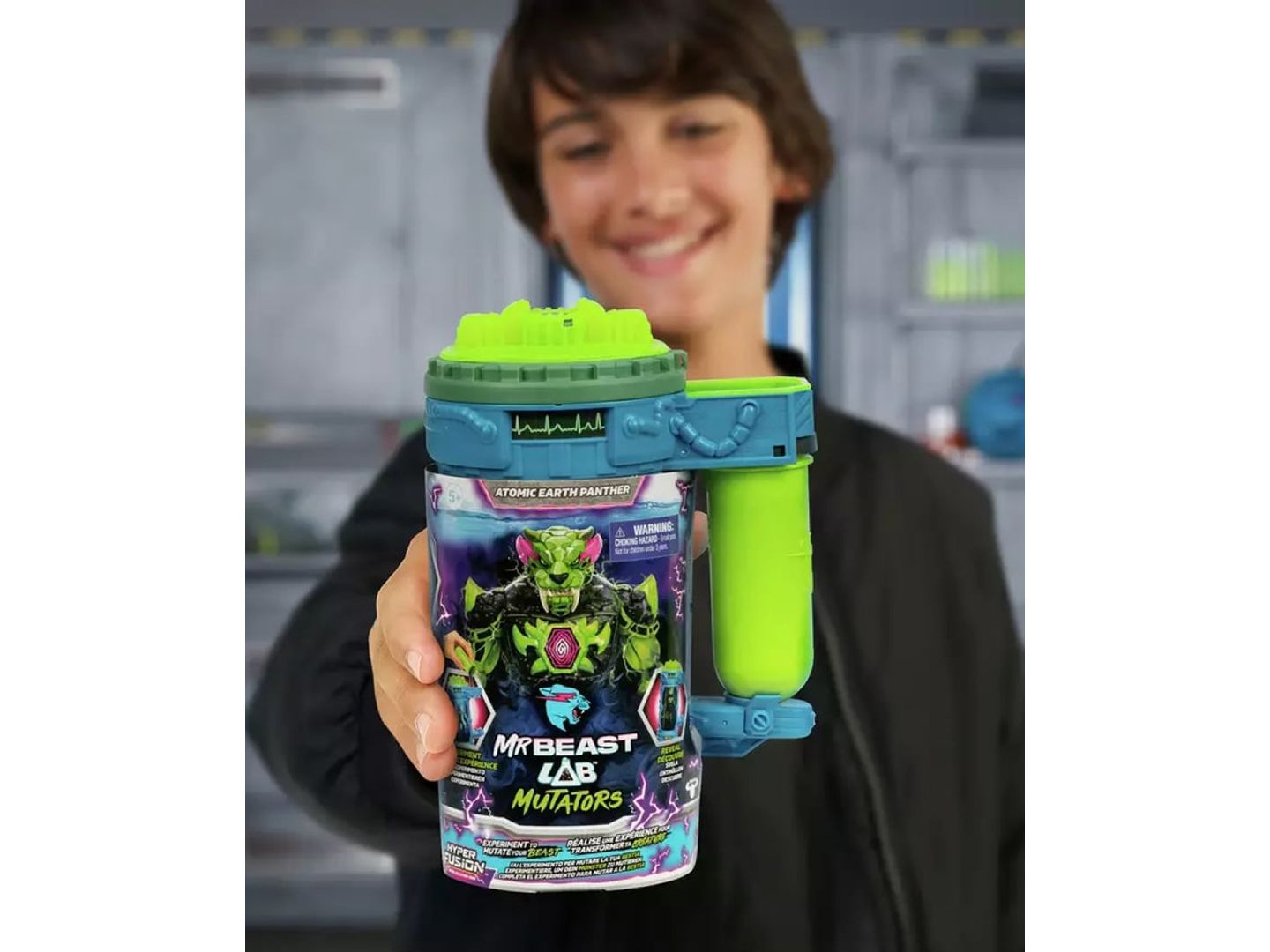 Детская фигурка Mr Beast Lab Mutation Chamber Rock Panther Action Figure — фото 2