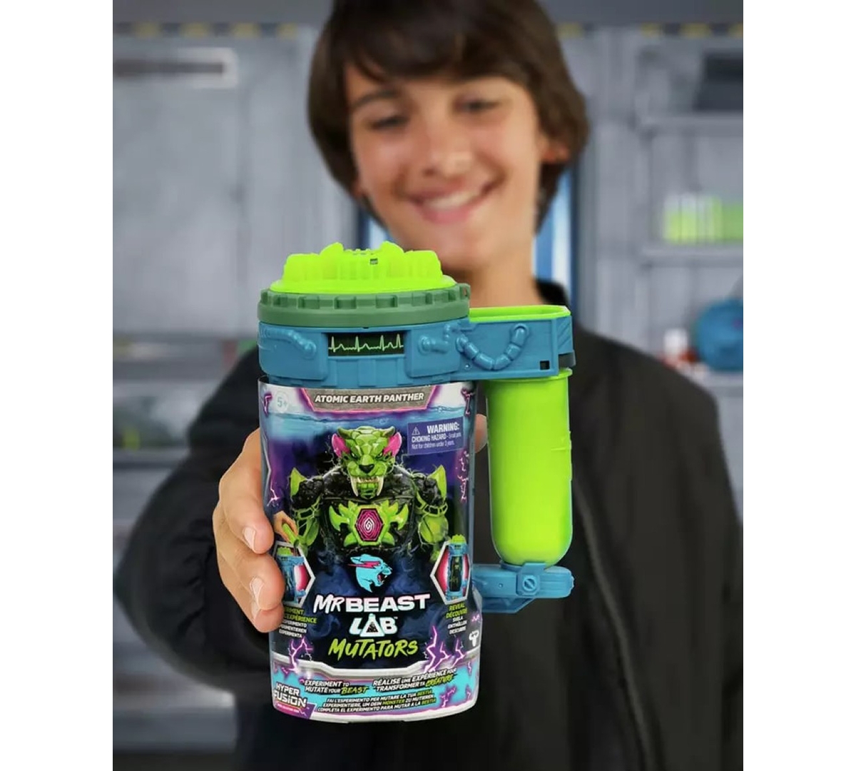 Mr Beast Lab Mutation Chamber Rock Panther Action Figure