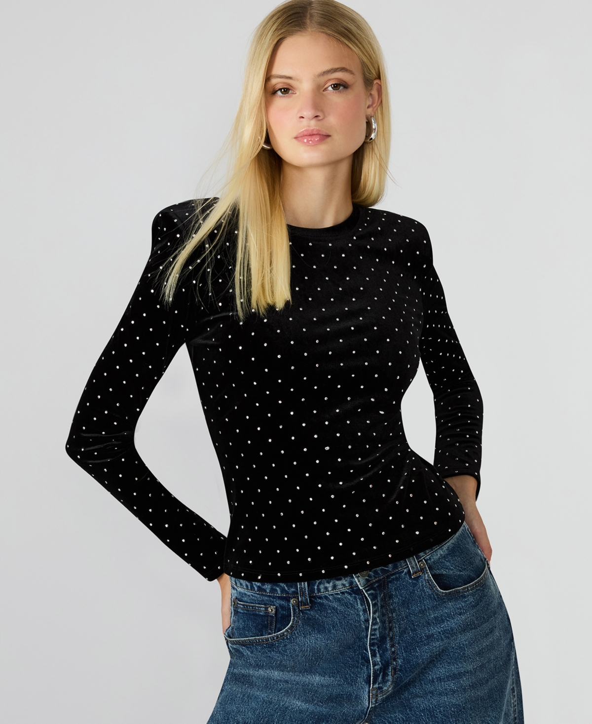 Steve Madden Women's Maddilyn Embellished Top