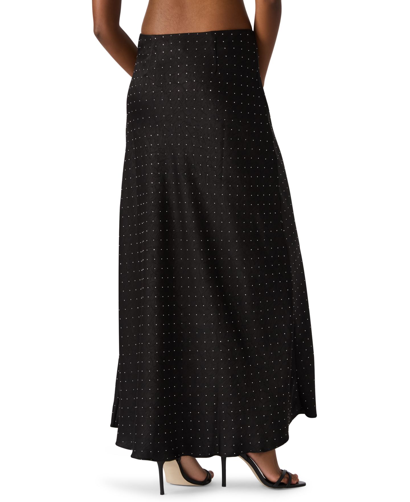 Женская юбка Steve Madden Jeanie A-Line Maxi, цвет: Чёрный — фото 4