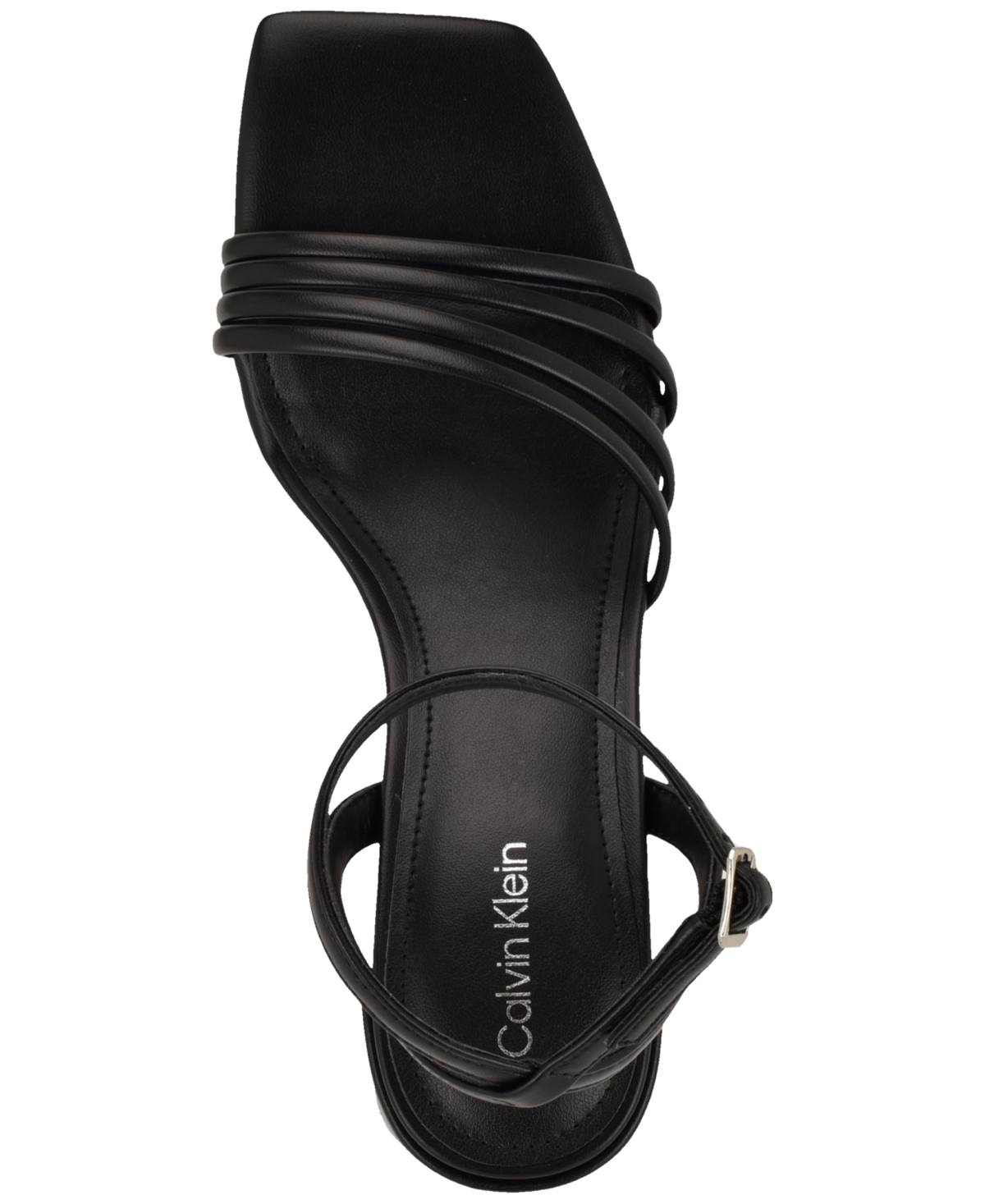 Calvin Klein Women's Pazey Strappy Block Heel Dress Sandals