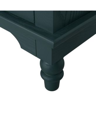 CASAINC Hollow-Carved 2 Door Accent Cabinet Sideboard Buffet Storage Cabinet with Adjustable Shelf