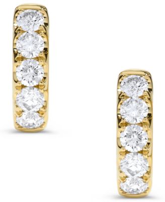 Diamond Earrings (1 ct. t.w.) in 14k Yellow Gold (Also Available in 14k White Gold)