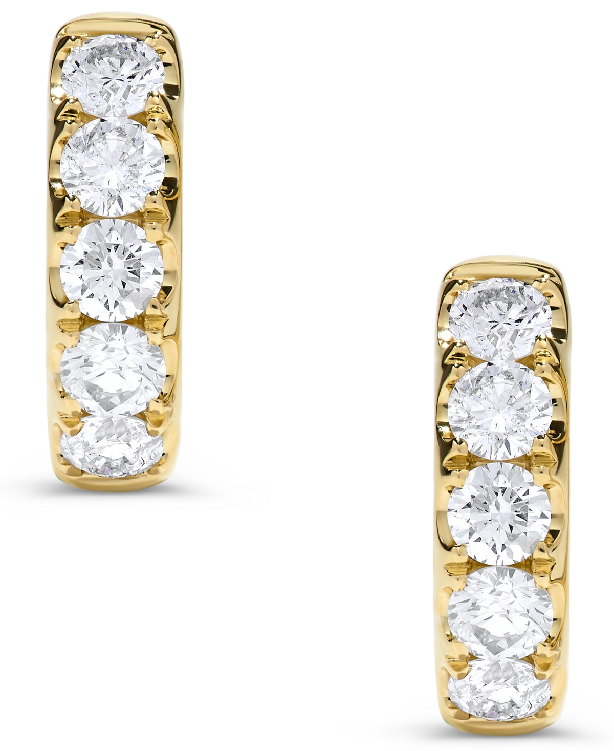 Macy's Diamond Earrings (1 ct. t.w.) in 14k Yellow Gold (Also Available in 14k White Gold)