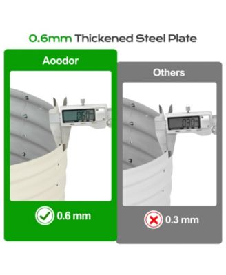 Muffin Metal Raised Garden Bed Set for Outdoor Gardening