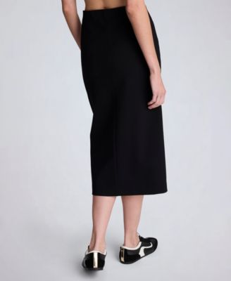 Women's Pull-On Column Slit Skirt