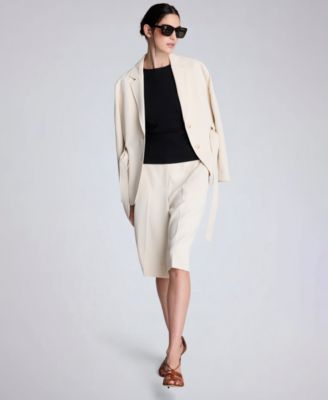 Women's Notch Collar Vision Twill Belted Jacket