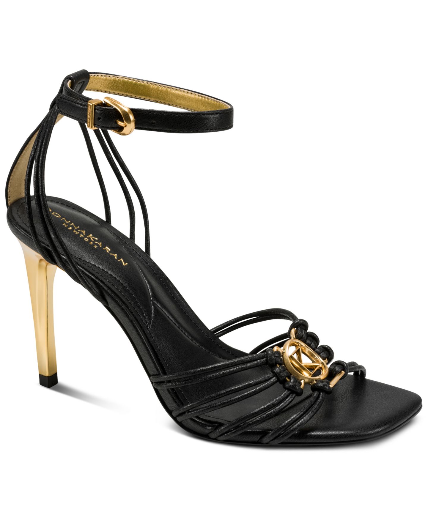 Женские сандалии Donna Karan New York Brielle Strappy Dress Sandals, цвет: Чёрный — фото 1