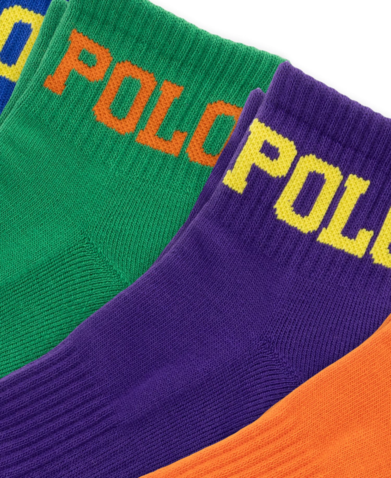 Men's Color Logo Quarter Socks, 6-Pack