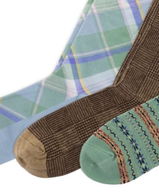 Men's Printed Crew Socks, 3-Pack