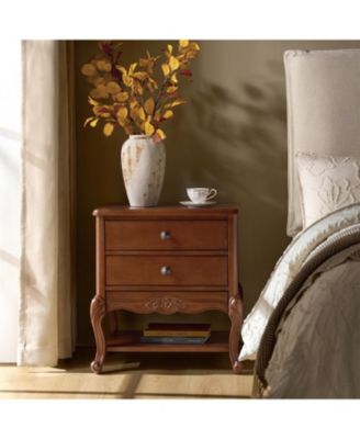 Penny Traditional Nightstand with Solid Wood Legs