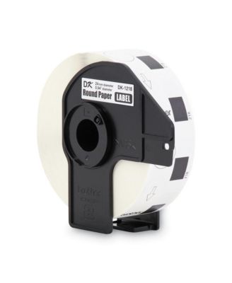 DK1218 0.94 in Dia Die-Cut Round Paper Labels Roll