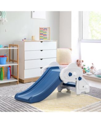 Kids Indoor Slide Freestanding Toddler Slide with Climbing Steps and Handrails