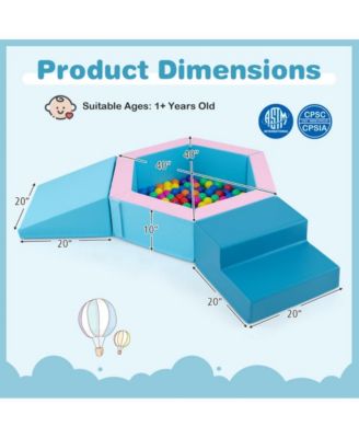 3 Piece Baby Foam Climbing Set with 100 Ocean Balls