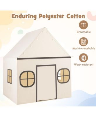 Kids Play Tent Large Playhouse with Door Curtain and Star Lights