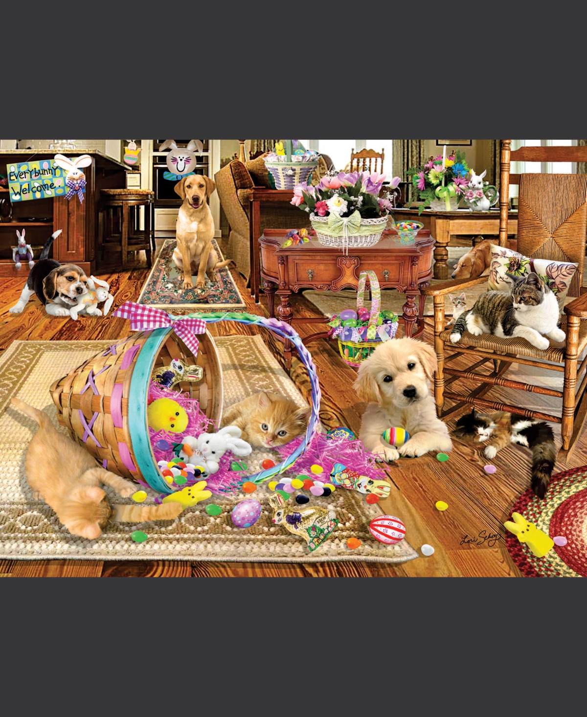 SunsOut Easter Mayhem 1000 piece Jigsaw Puzzle for Adults