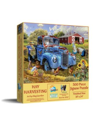 Hay Harvestng 500 piece Jigsaw Puzzle for Adults