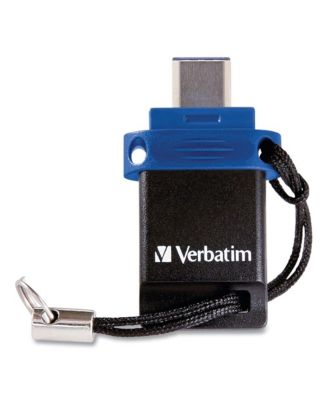 99154 Store  n' Go 32 GB Dual USB 3.0 Flash Drive for USB-C Devices - Blue