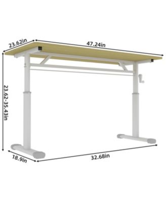 Adjustable Height Study Desk - Kids & Adults, Compact Design