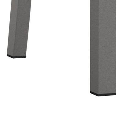 Set of 4 Modern Metal Dining Chairs with PU Leather Seats